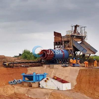 Africa Popular Wash Plant Diamond Mining Equipment Customization 50TPH 100TPH Alluvial Clay Diamond Recovery Plant in Angola
