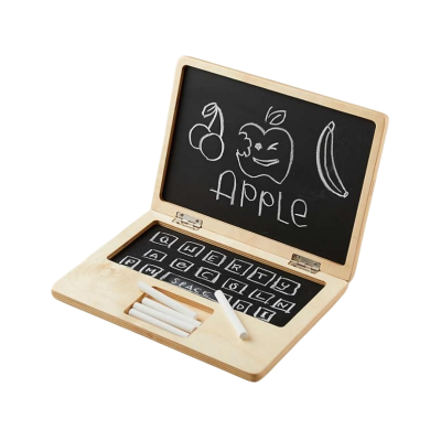 Personal Laptop Shaped Display Chalkboard Custom Wooden Chalkboard for Children