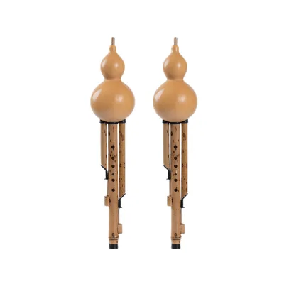 Wholesale lotus bamboo and phoenix eye bamboo cane flute instruments come with separate boxes for the different playing levels.
