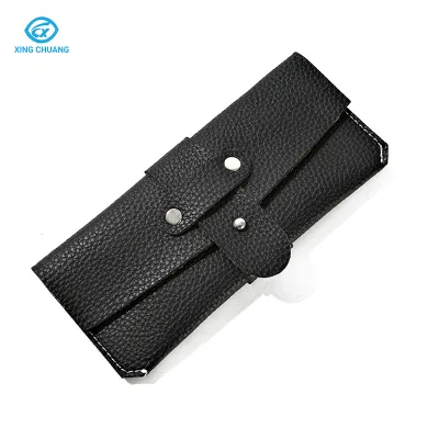 Custom Printing Plug in Design Soft Leather Sunglasses Cases Package Anti-scratch PX Glasses Pouch