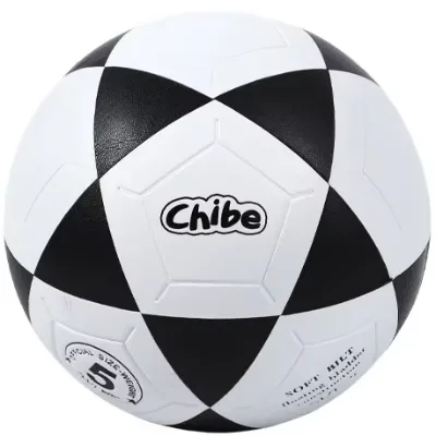 Chibe Black-white Style Boys Outdoor Playground Rubber Bouncy Soccer Ball Toys Customize Inflatable Outdoor Playing Sets