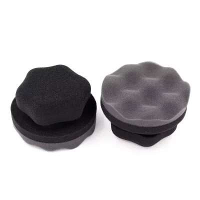 High Density Auto Sponge Pro Tire Hex Grip Applicator Tire Shine Applicator with Handle