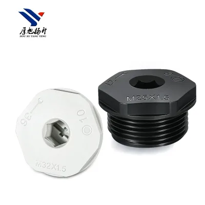 HXYS Screw Cap Nylon Cable Gland Blanking Plugs Plastic Stopping Plug PA6 IP68