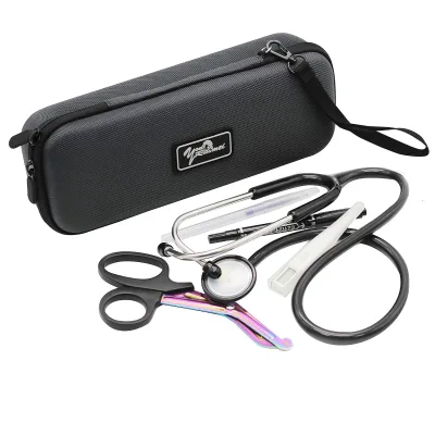Portable Personal Nurse Stethoscope Case Waterproof EVA Storage Fashionable Durable Hard RFID Protection Travel Ready Bag