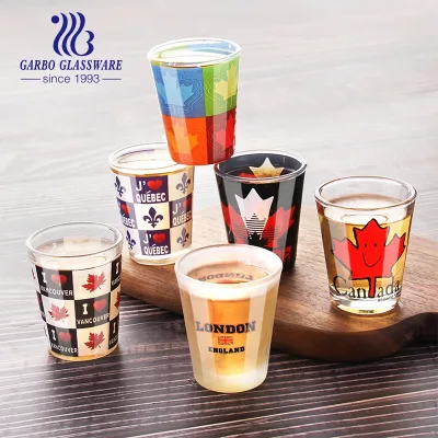 Top Quality Promotion OEM Glass Cup Printing Shot Glass Souvenir Shot Glass