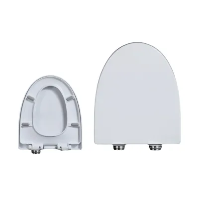 Hot Sales Modern Design PP Material Bathroom Accessories Elongated V-Shape Soft Close Toilet Seat Cover for Home Use