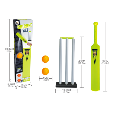 Wholesale Customize Sporting Toy Plastic Cricket Sets for Kids Outdoor Backyard Playing