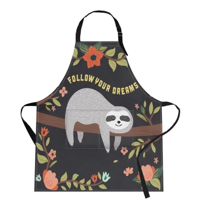 Promotional Waterproof Cooking Kitchen Apron Oilproof Custom Cartoon Cute Aprons
