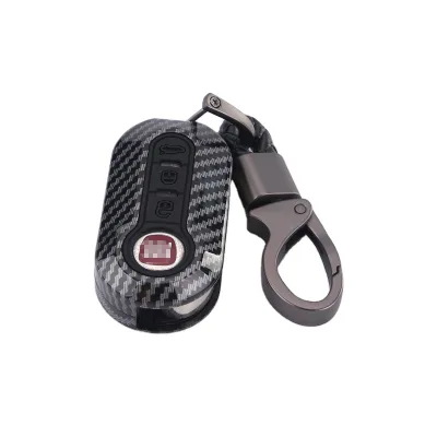 Key Protective Holder Keychain Accessories Remote Leather Key Bag case Cover for Flat