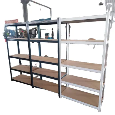 Heavy Duty Unit Metal Cabinet Storage Garage Racks with 5 Tiers 2 Center Bars 5 Drawers 1800mm Height