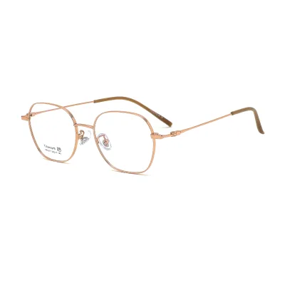 Premium Titanium Temple Casual Fashion Unisex Computer Glasses Frame Full Rim Lightweight Durable Black Gold Silver Frames