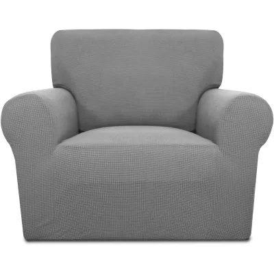 Yuou Modern Solid Jacquard Stretch Sofa Slipcover for 80-120cm Width Customizable Color Soft & Comfortable