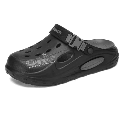 7822 Men's thick soled anti slip sandals with holes for summer outdoor wear
