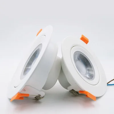 High Quality 5W PC Embedded LED Spotlight Anti-Glare IP20 2-Year Warranty 40 Degree Beam Angle Modern Design Recessed Indoor Use