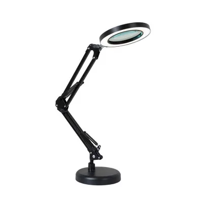 12W 3 Lighting Modes Dimming LED Magnifying Glass Desk Lamp Flexible Arm Anti-glare Led Desk Lamp