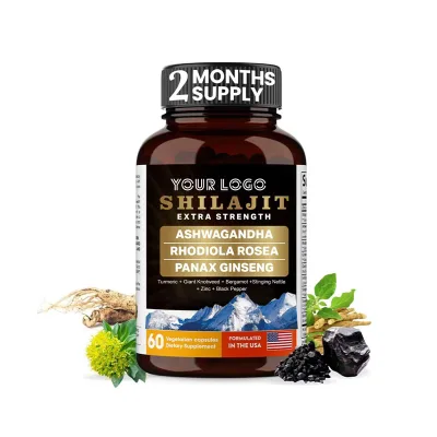 Shilajit Men's and Women's Capsule High-efficiency Energy Supplements Help Support Digestion, Improve Attention Enhance Immunity