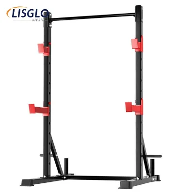 2026 Multi-Function Station Power Rack Squat Rack with Pull-up Bar J-Hooks Safety Catches for Squats Deadlifts Bench Press
