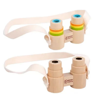 Wooden Portable Kaleidoscopes Multi-functional Educational Toy for Kids Learning Outdoor Observation Early Education Game