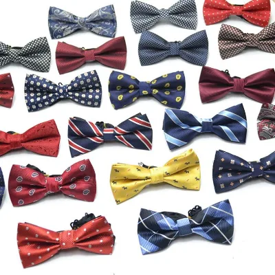 Bowtie Men Formal Dot Stripe Necktie Boy Men's Fashion Business Wedding Bow Tie Male Dress Shirts Krawatte Legame Gift R2240