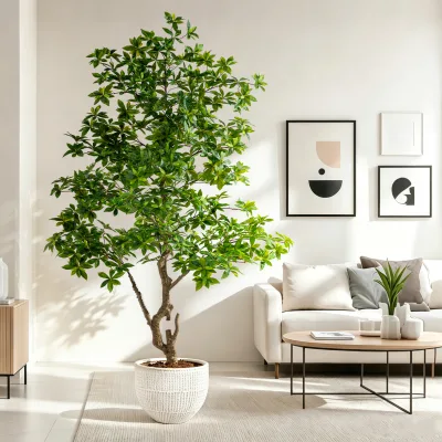 Pieris Artificial 7ft Realistic Branches Leaves | Faux Japanese Andromeda Indoor Tall Fake Tree Home Hotel Decor Wholesale