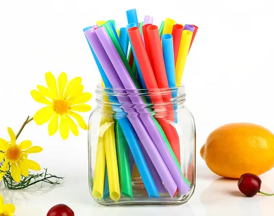 Eco Friendly Colorful PP/PLA Plastic Straw Disposable Bubble Tea Milk Tea Juice Drinking Straw