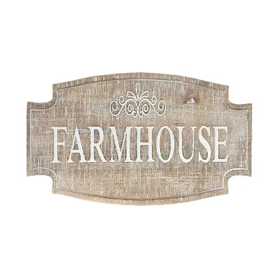 Large Farmhouse Sign Rustic Carved Wood Wall Decor, Vintage Farmhouse Decor Wall Hanging Signs