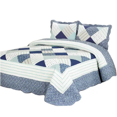 230*250 Pujiang Mh Microfiber Wholesale Home Skid Resistance Washable Bedspread Quilt