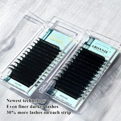 Abonnie Wholesale Custom logo Individual Eyelash Extension Supplies Private Label Silk Volume Cashmere Eye Lash Extension Trays