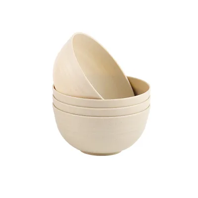 Most Popular Eco-friendly Reusable Bowl Wheat Straw Bowl Unbreakable Plastic Bowl