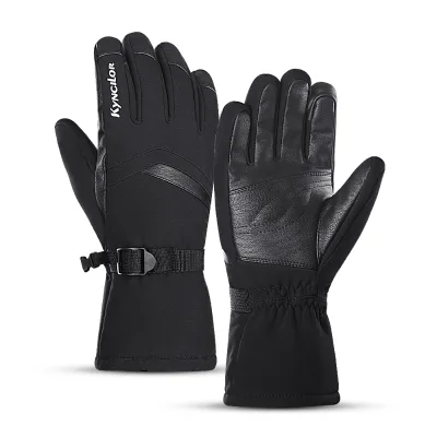 Motorbike Racing Riding Gloves Waterproof Touch Screen Fingers Winter Outdoor Unisex Men Women Cotton Microfiber PU Split Finger