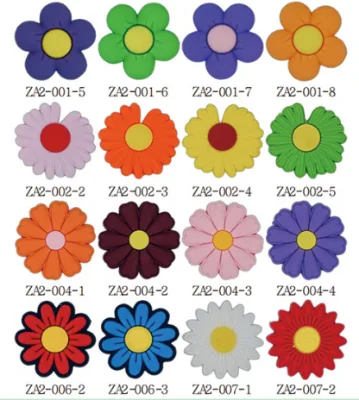 Factory Stock Various Flower PVC Shoe Charms Mixed Color Daisy Sunflower Jibbitz Charms for Croc Clogs Detachable Shoe Ornaments