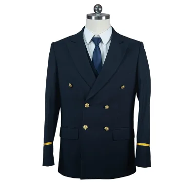 Aviation Industry OEM Uniforms for Men Advanced Color Lock Technology Wrinkle-Resistant Aircrew Clothing