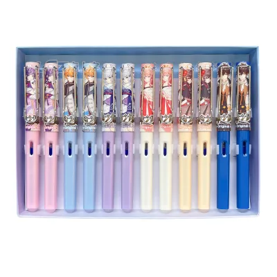Beginner Erasable Student Fountain Pen Kit Plastic Refillable Cartridge for Writing for Cartoon Lovers