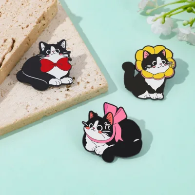 Sming Pins Cartoon Dog Brooch Cute Animal Lapel Clothing Backpack Cats Dogs Cats Dachshund Soft Enamel Lapel Pins