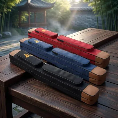 Multifunctional Martial Arts Sword Training Bag Waterproof Oxford Cloth Embroidery Kung Fu Carry Case Customizable Unisex