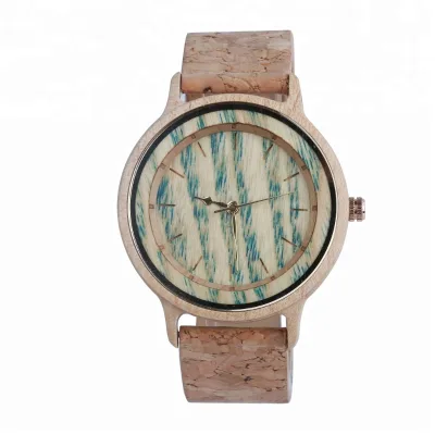 Attractive and Classic Wholesale Import Japan Movement Quartz Double Dials Maple Wood Watch