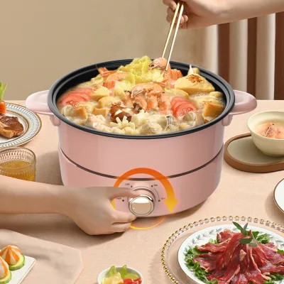 Easy Clean Mechanical Knob Detachable 4 Liter Electric Cooking Pot