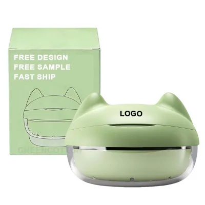 Custom Logo Sealed Transparent Plastic Teen Dental Braces Storage Box Portable Clean Soaking Mirror Cat Ears