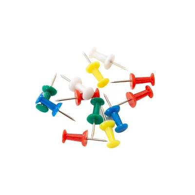 Best Selling Assorted Color Jumbo 50pcs Push Pin Color for Photos Hanging Tacks, Tags, Office and Home, Bulletin Board