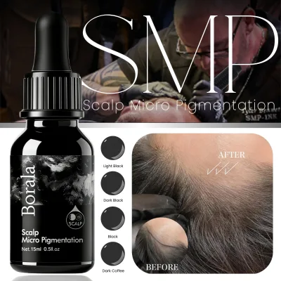 Korean Technology 15ml SMP Pigment Set 4 Colors - for Scalp Care Hair Growth Support & Micropigmentation