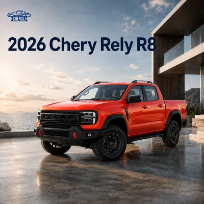 2027 Chery Rely R8 Gasoline 4x4 Double Cab Pickup Truck Chinese Pickup Hilux Alternative