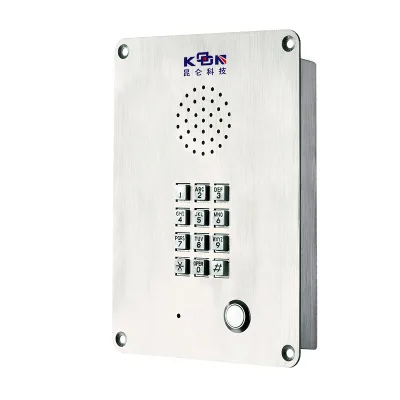 KNTECH Industrial IP65 Intercom System Stainless Steel Robust Intercom VOIP Lift Intercom KNZD-06