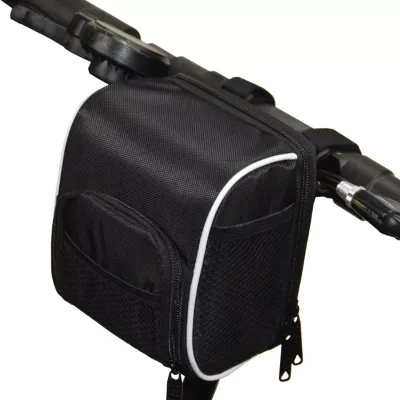 Custom Black Bike Handlebar Bag Lightweight Waterproof Cycling Phone Holder Bag Portable Bicycle Sddle Bag