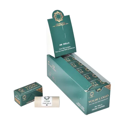 Factory Sale Hot Seller Cigarette Paper Roll 14gsm, 44mm*5m, Brown Paper Cigarette Hemp Rolling Paper