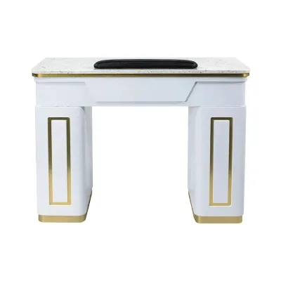Healthtec Pedicure Spa Chair with Shiatsu Massage and Crystal Bowl Marble & Wood Material Modern Customized Salon Furniture