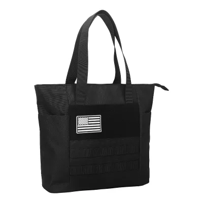 Custom 900D Oxford Cloth Outdoor Bag Unisex Black 13l Hiking Tactical Tote Bag Gym Bag