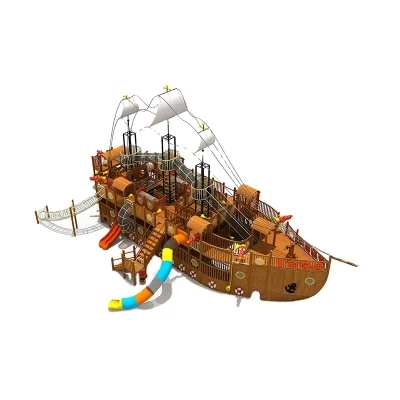 Pirate Ship Series Large Wooden Children's Outdoor Adventure Playground