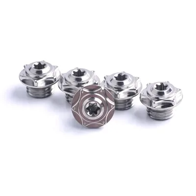Factory Customized Titanium Alloy GR5 Bolt Nut Car Motorcycle Fuel Tank Engine Cover