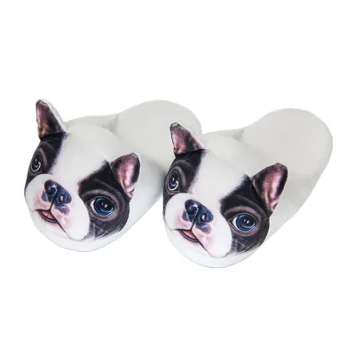 Wholesale Super Soft Animal Dog Winter Shoes Cosplay Dog Plush Slippers Indoor Shoes