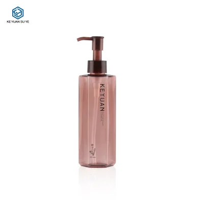 Deluxe Custom Makeup Bottle Plastic Makeup Remover Oil Bottle 200ml with Pump for Facial Skin Care Packaging
